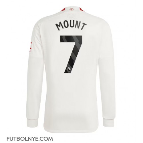 Camiseta Manchester United Mason Mount #7 Tercera Equipación 2023-24 manga larga